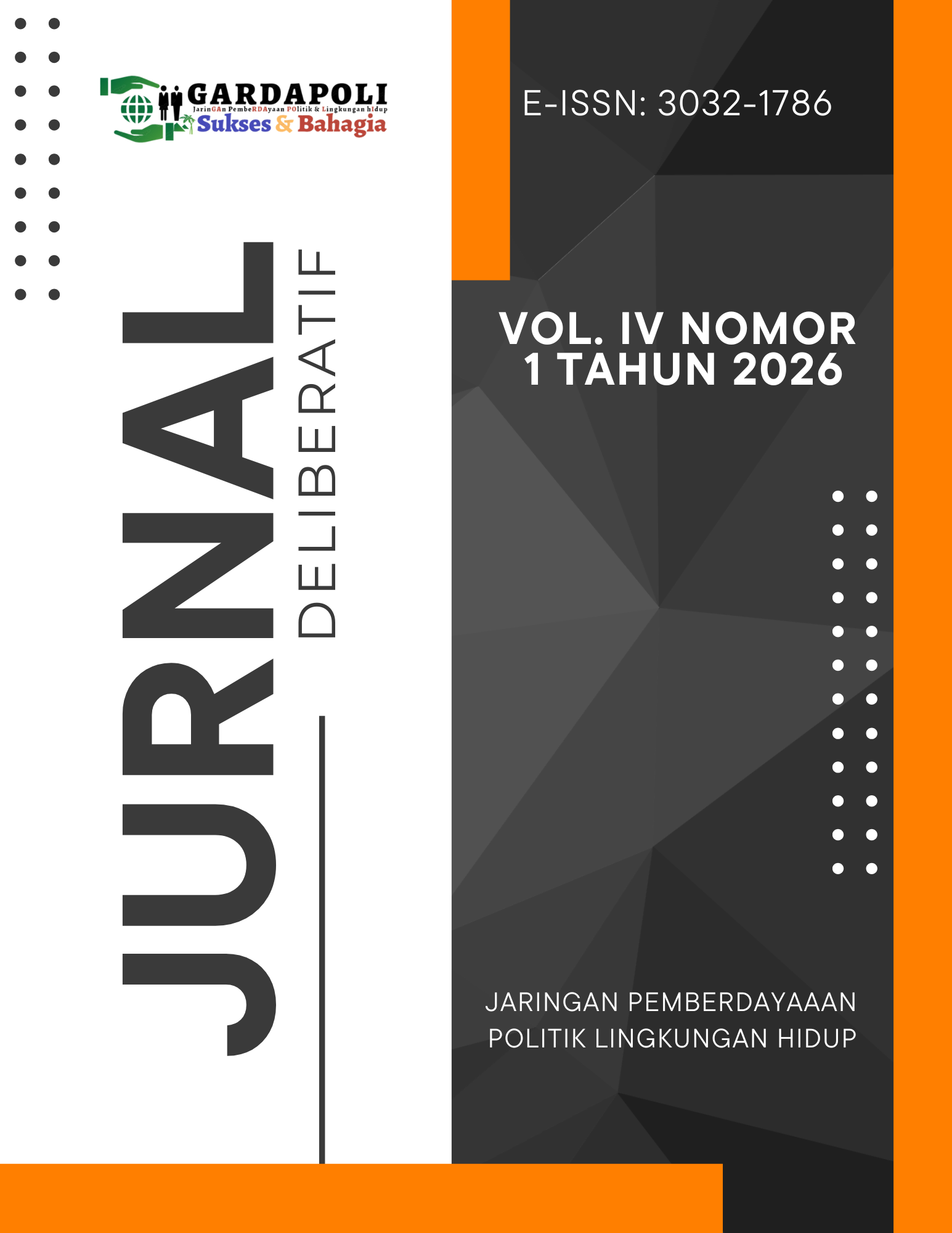 					View Vol. 4 No. 1 (2026): JURNAL DELIBERATIF
				